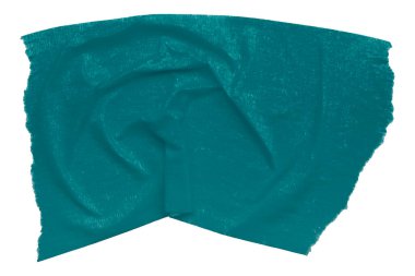 yeşil buruşmuş bant beyaz arkaplanda izole.