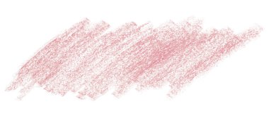 Beyaz arkaplanda izole edilmiş pembe kalem darbeleri.