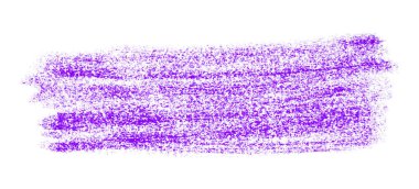 Beyaz arkaplanda izole edilmiş mor kalem darbeleri.