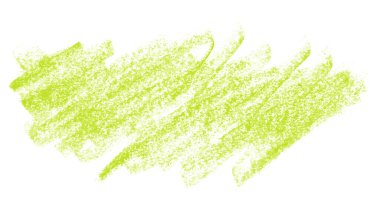 Beyaz arkaplanda yeşil kalem darbeleri izole edildi.