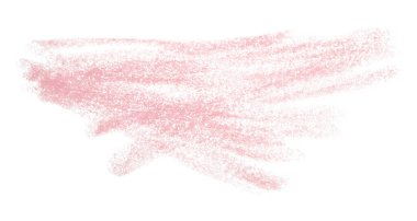 Beyaz arka plana izole edilmiş pembe renkli karalamalar.