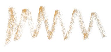 Beyaz arkaplanda turuncu kalem darbeleri izole edildi.