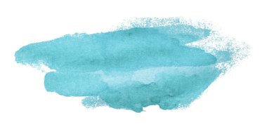 Açık mavi suluboya arka plan. Sanatsal el boyası. beyaz arkaplanda izole