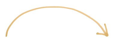 Açık kahverengi oklar beyaz arkaplanda izole edildi.