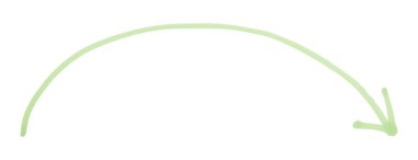 Beyaz arkaplanda yeşil oklar izole edildi