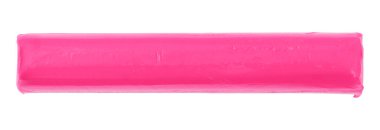 Pembe plastik beyaz arka plan üzerinde izole