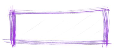 Beyaz arka plan üzerinde izole mor çerçeve