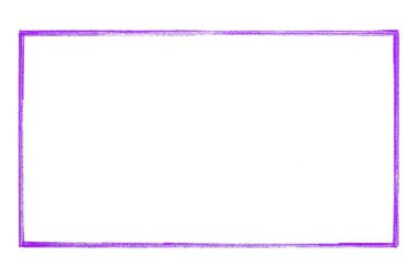 Beyaz arka plan üzerinde izole mor çerçeve