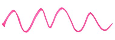 Pembe fırça beyaz arkaplanda izole edildi.