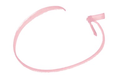 beyaz arkaplanda izole edilmiş pembe oklar