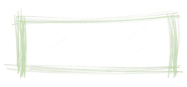 Beyaz arkaplanda yeşil çerçeve izole edildi