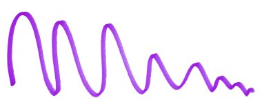 mor fırça darbeleri beyaz arkaplanda izole.