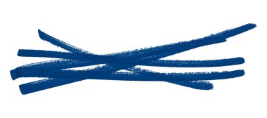 Mavi fırça beyaz arkaplanda izole edildi.