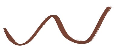 Kahverengi fırça beyaz arkaplanda izole.