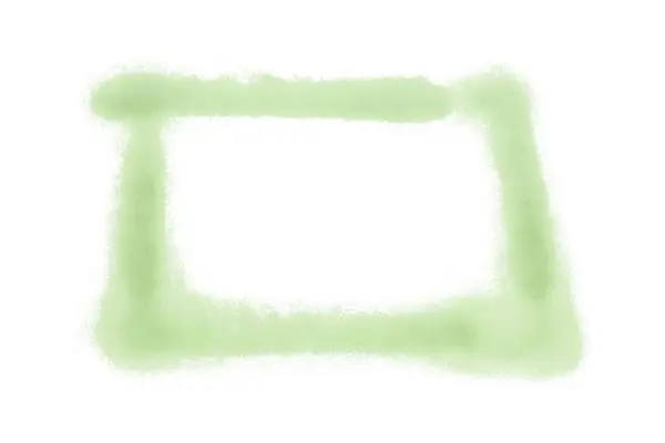 Grüner Rahmen Isoliert Auf Weißem Hintergrund lizenzfreie Stockbilder