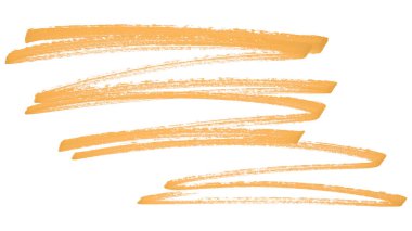 Turuncu fırça beyaz arkaplanda izole edildi.