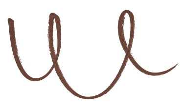 Kahverengi fırça beyaz arkaplanda izole.