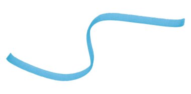 Açık mavi fırça darbeleri beyaz arkaplanda izole.