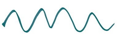 Beyaz arkaplanda yeşil fırça izole edildi.