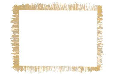 Açık kahverengi çerçeve beyaz arkaplanda izole edildi.