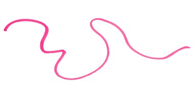 Pembe fırça beyaz arkaplanda izole edildi.