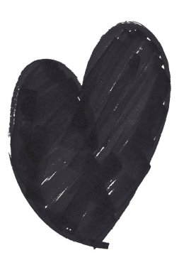 Siyah kalpler beyaz arka planda izole