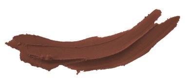 Kahverengi plastik fırça beyaz arkaplanda izole.