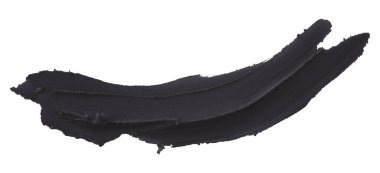 Beyaz arkaplanda siyah plastik fırça izole.