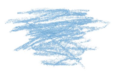 Açık mavi kalem darbeleri beyaz arkaplanda izole edildi.