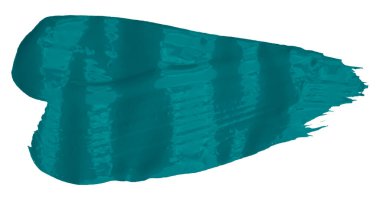 Beyaz arka plan üzerinde izole yeşil fırça darbeleri.