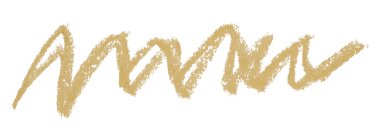 Açık kahverengi kalem darbeleri beyaz arkaplanda izole.