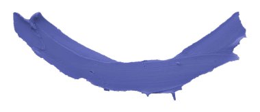 Mor plastik fırça beyaz arkaplanda izole edilmiş.