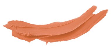 Turuncu plastik fırça beyaz arkaplanda izole edilmiş.