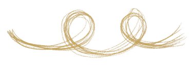 Açık kahverengi kalem darbeleri beyaz arkaplanda izole.