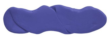 Plastik, beyaz arka planda izole edilmiş mor bir fırçadır..