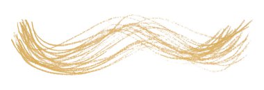 Açık kahverengi kalem darbeleri beyaz arkaplanda izole.