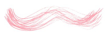 Beyaz arkaplanda izole edilmiş pembe kalem darbeleri.