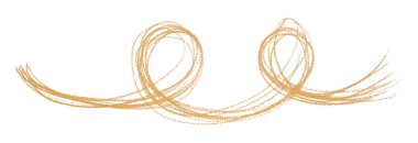 Beyaz arkaplanda turuncu kalem darbeleri izole edildi.