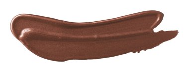 Parlak kahverengi fırça beyaz arkaplanda izole edildi