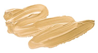 Parlak açık kahverengi fırça beyaz arkaplanda izole edilmiş