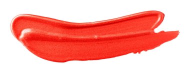 Parlak kırmızı fırça beyaz arkaplanda izole edildi
