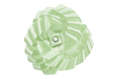 Şeffaf arkaplanda izole edilmiş yeşil kurdele.