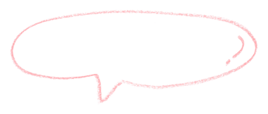 Şeffaf arkaplanda ayrı pembe konuşma baloncukları