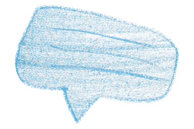 Şeffaf arkaplanda açık mavi konuşma baloncukları ayır.