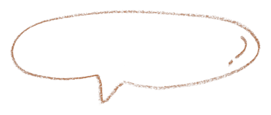 Şeffaf arkaplanda kahverengi konuşma baloncukları ayır.