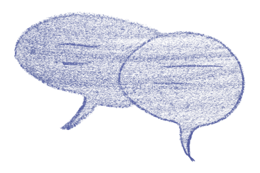 Şeffaf arkaplanda mor konuşma baloncuğunu ayır