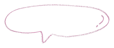Şeffaf arkaplanda ayrı pembe konuşma baloncukları