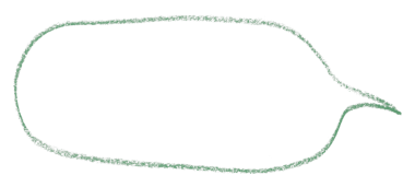 Şeffaf arkaplanda yeşil konuşma baloncuğunu ayır