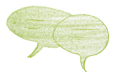 Şeffaf arkaplanda yeşil konuşma baloncuğunu ayır