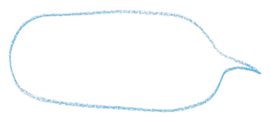 Şeffaf arkaplanda açık mavi konuşma baloncukları ayır.